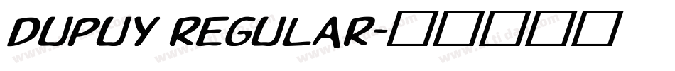 Dupuy Regular字体转换